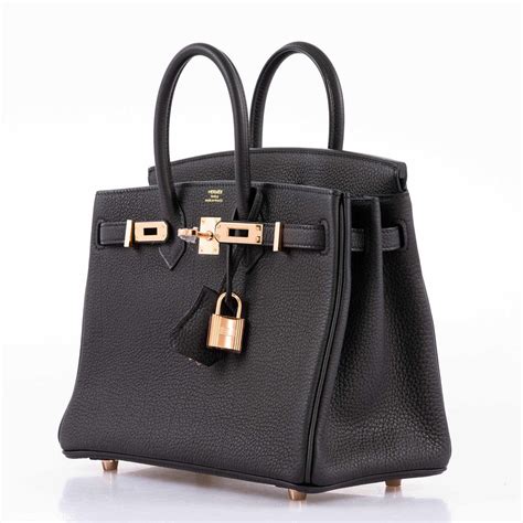 hermes birkin 30 black togo rose gold hardware|Hermes Birkin 25 price 2020.